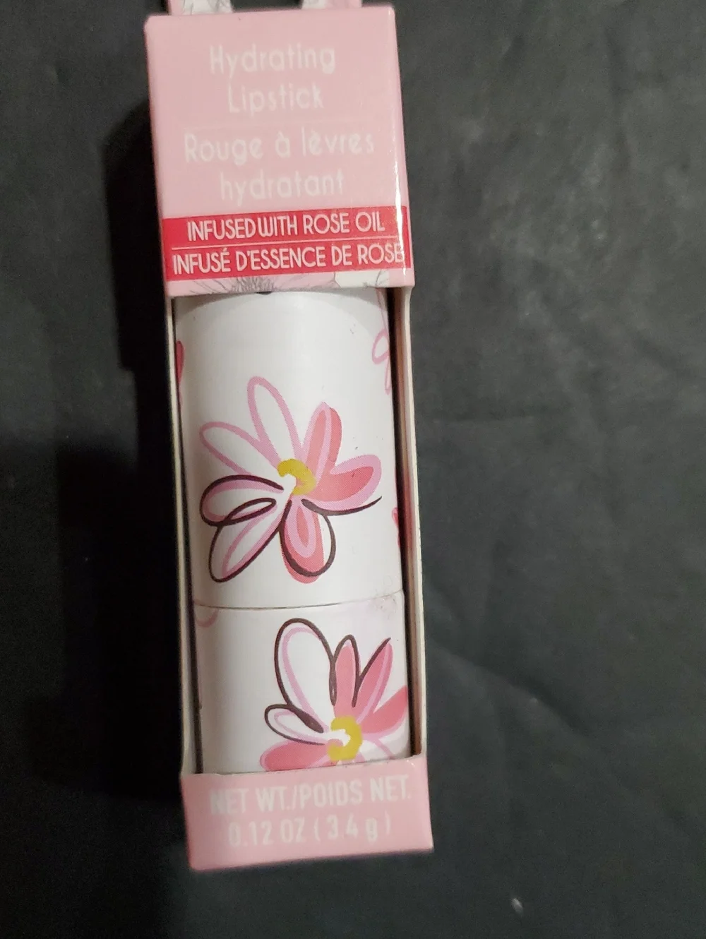 3pack hydrating rose oil infused lipsticks in berry rose, Clear & Peony pink new